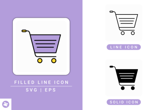 Cart Icons Set: Choosing and Using Supermarket Purchase Icons Effectively