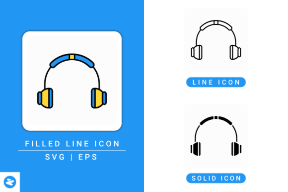 Enhance Your Design Projects with the Headphone Icons Set