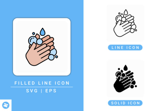 Hand Wash Icons Set: A Vital Tool for Modern Design and Health Communication