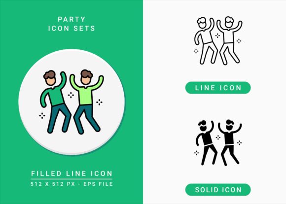 Party Icons Set: Flexible Design Resources for Modern Projects