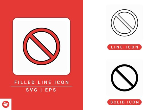 Prohibited Icons Set: Design Clarity for Web and Mobile