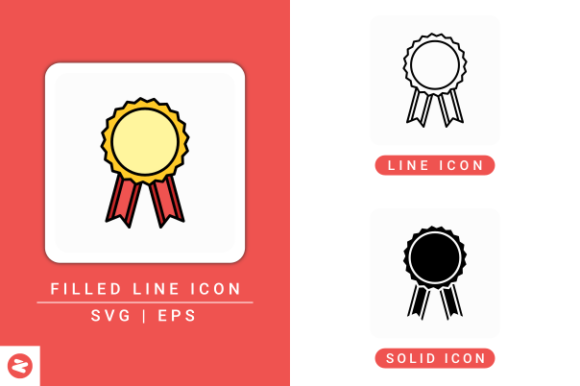 Rosette Icons Set: Flexible Design for Every Project