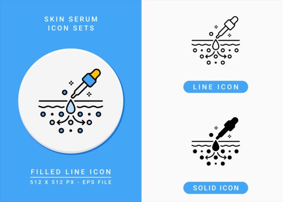 Skin Serum Icons Set: Design Essentials for Modern Visual Communication