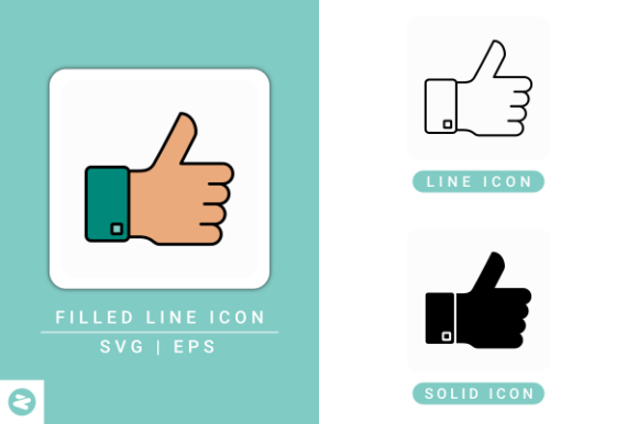 Thumb Up Icons Set for Designers and Creators