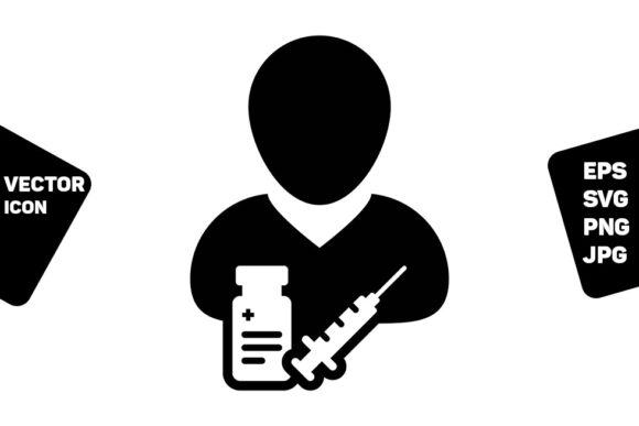 Vaccine User Icon Vector Syringe User: Design Essentials for Modern Projects